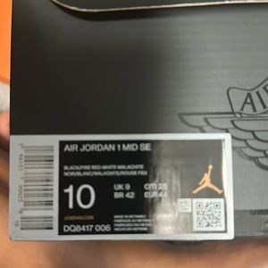 Air Jordan 1 Mid SE- Brand new in the box. Never worn. Size 10 Mens